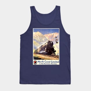 Vintage Travel Poster - Northern Pacific Railway Tank Top